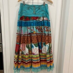 Julie G Tiered Colorful Skirt—GORGEOUS!!  Beautiful Colors & Style—EUC—Size S